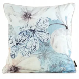 poszewka-45x45-velvet-niebieska-bezowa-kwiaty-welurowa