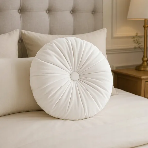 poduszka-40-cm-soft-biala-welurowa-okragla-linia-soft
