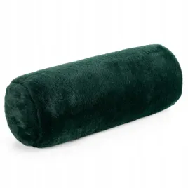 poduszka-15x45-nina-zielona-ciemna-futrzana-walek