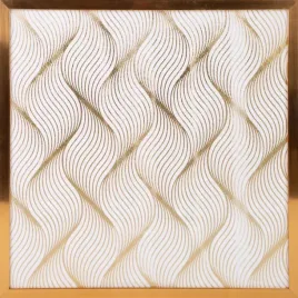 obraz-blanca-53x53-bialy-zloty-faliste-wzory
