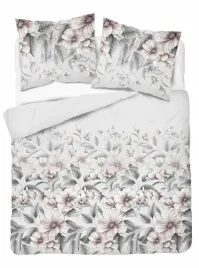 posciel-satynowa-220x200-szara-jasna-pudrowa-kwiaty-liscie-home-satin