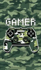 reczniczek-do-przedszkola-30x50-gamer-game-over-moro-zielony-pady-dzieciecy