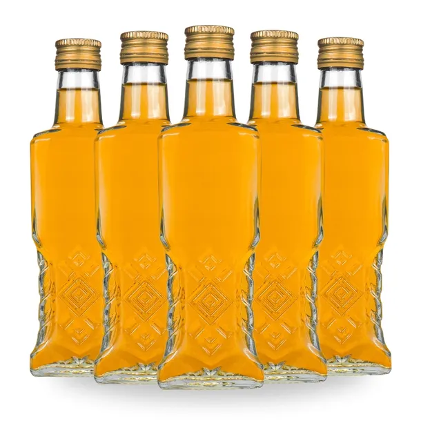 Butelka Warszawa 200 ml szkło ozdobne na nalewki soki syropy X20