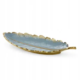 patera-ceramiczna-53x23x7-hiral-3-niebieska-zlota-lisc