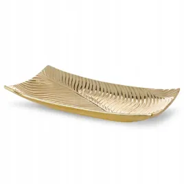 patera-ceramiczna-45x25x8-sena-zlota-z-wytlaczanym-wzorem