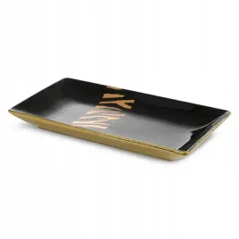 patera-ceramiczna-35x20x7-selena-czarna-zlota-o-geometrycznym-ksztalcie