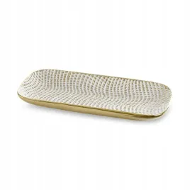 patera-ceramiczna-30x16x3-verda-biala-zlota-z-drobnym-wytlaczanym-wzorem