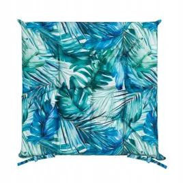 poduszka-siedzisko-40x40x5-garden-turkusowa-liscie-ogrodowa-wodoodporna