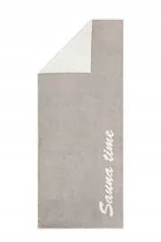 Zdjęcie produktu Ręcznik plażowy Saune-Time 80x200 kamienny frotte 480g/m2 100% bawełna