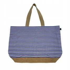 torba-plazowa-canvas-beach-bag-40x55-biala-granatowa-100percent-bawelna-cawoe