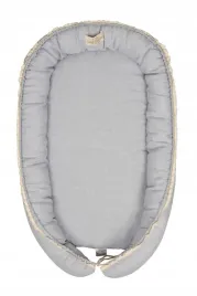 gniazdko-niemowlece-prestige-linen-55x80-szary-materacyk-pozycjonujacy
