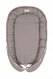 gniazdko-niemowlece-prestige-linen-55x80-brazowy-materacyk-pozycjonujacy