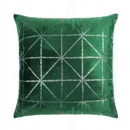 poszewka-45x45-glossy-zielona-butelkowa-welurowa-srebrna