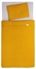 posciel-muslinowa-100x135-muslin-zolta-z-ochraniaczem-babymatex