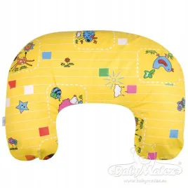 poduszka-pozycjonujaca-mini-relax-rogal-140cm-zolta-zwierzatka