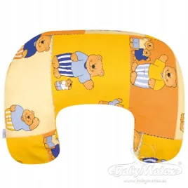 poduszka-pozycjonujaca-mini-relax-rogal-140cm-zolta-pomaranczowa-misie