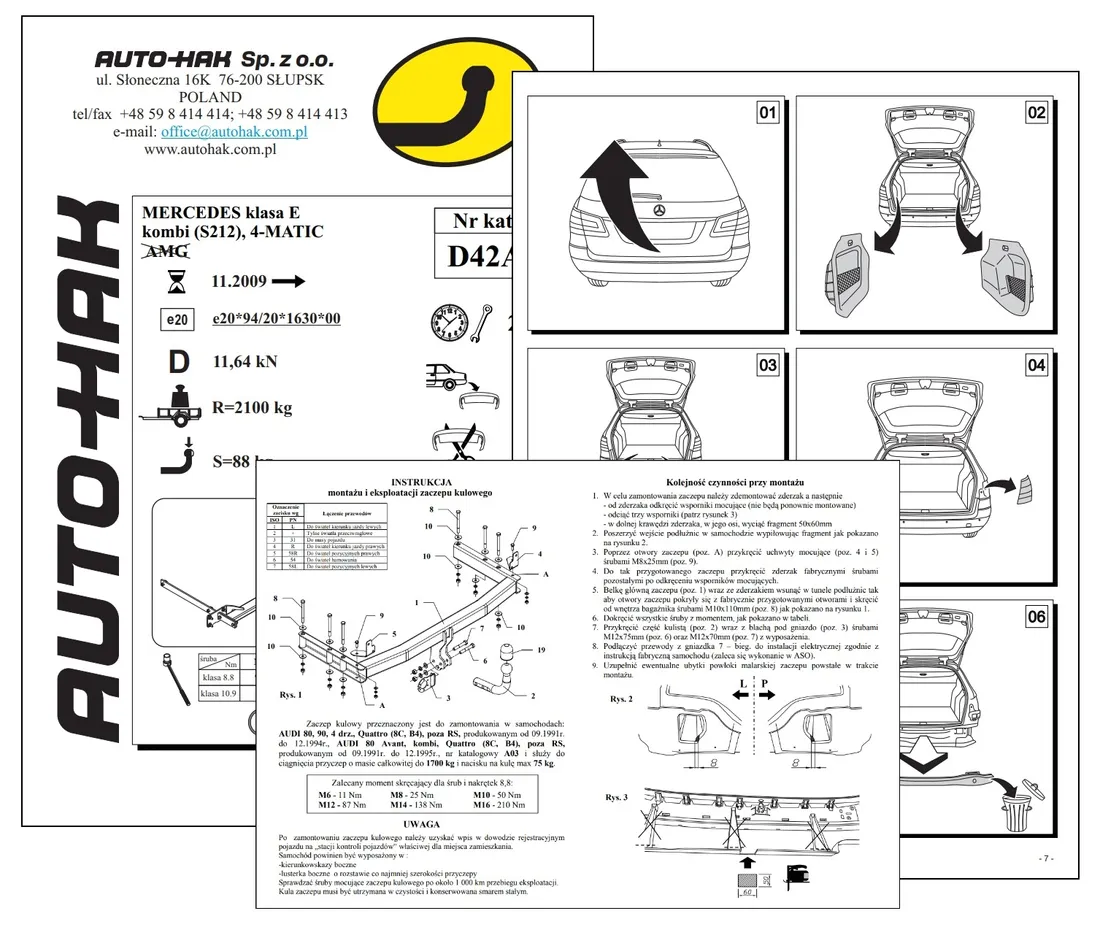 auto-hak-hak-holowniczy-wypinany-poziomo-mazda-3-2009-2013-stan-nowy