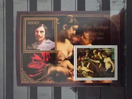 znaczki-malarstwo-guercino-benin-czysty-zn37