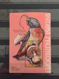 znaczki-flora-grzyby-guyana-czysty-zn20