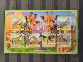 znaczki-fauna-ssaki-zyrafy-burkina-faso-kasowany-p18