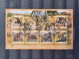 znaczki-fauna-ssaki-lwy-burkina-faso-kasowany-p18