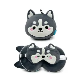pies-husky-luna-poduszka-podrozna-i-maseczka-na-oczy-maskotka