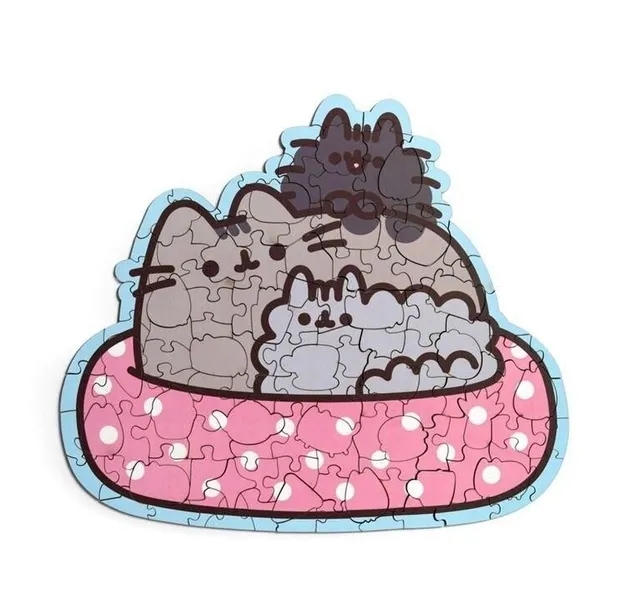 drewniane-puzzle-130-elementow-pusheen-core-stan-opakowania-oryginalne