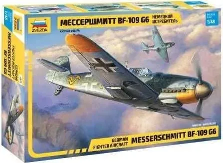 1-48-german-fighter-messerschmitt-bf-109-g6-marka-zvezda-model-bf109