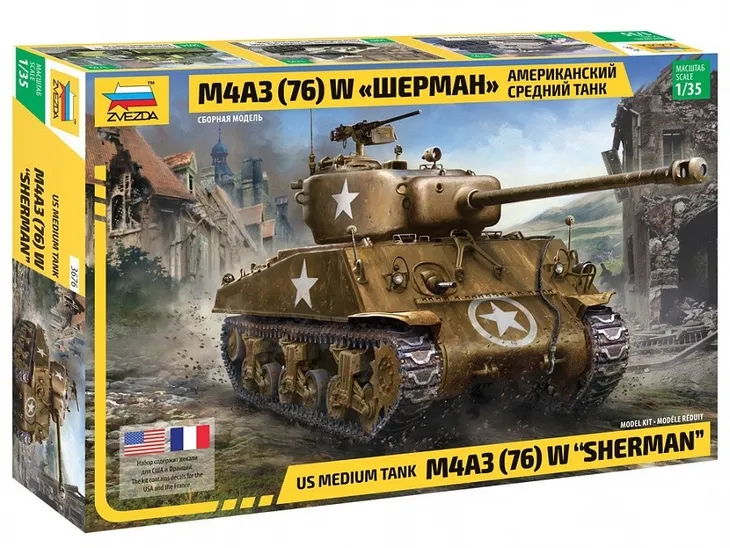 1-35-us-medium-tank-m4a3-76-w-sherman-marka-zvezda-okres-ii-wojna-swiatowa