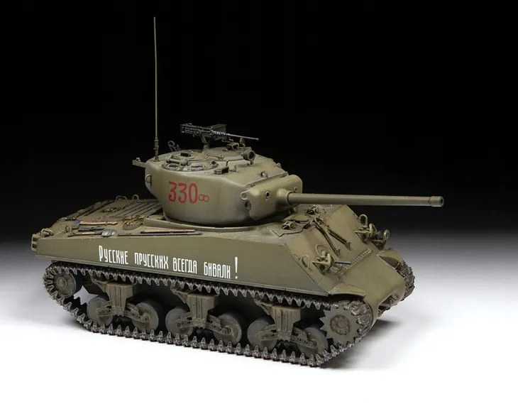 1-35-us-medium-tank-m4a2-76-w-sherman-model-zvezda-z3645-1-35-us-medium-tank-m4a2-sherman
