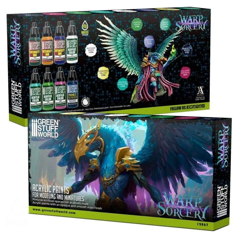 green-stuff-paint-set-warp-sorcery-farby-8x-17ml-stan-nowy