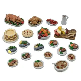 3d-printed-set-banquet-food-1-48-1-35-talerze-z-jedzeniem
