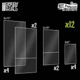 basic-glasspack-footprints-wh40k-compatible-znaczniki-budynkow-12-szt