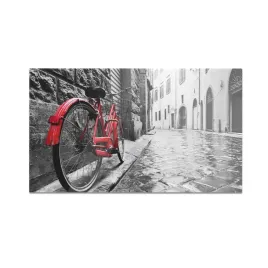 szklana-deska-do-krojenia-homeprint-czerwony-rower-na-ulicy-60x52-cm