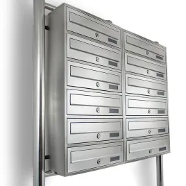 skrzynka-pocztowa-lokatorska-2x6-wrzutni-stal-nierdzewna-wolnostojaca
