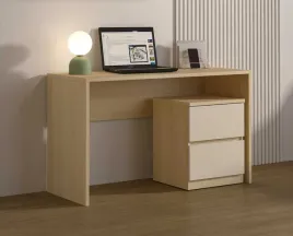 biurko-z-kontenerkiem-szerokosc-126-cm-dab-lindberg-bez-piaskowy-mlodziez