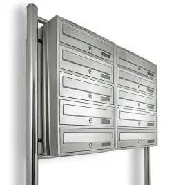 skrzynka-pocztowa-lokatorska-2x5-wrzutni-stal-nierdzewna-wolnostojaca