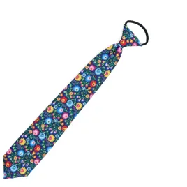 krawat-dzieciecy-folkowe-kwiaty-granat