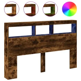 zaglowek-z-polkami-i-led-przydymiony-dab-160x17x102-cm