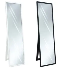 stojace-lustro-w-ramie-waskiej-174x54-biale-czarne
