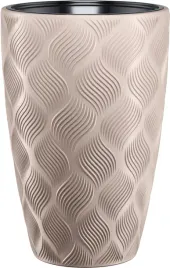 doniczka-flow-slim-40-cm-h58-taupe-wysoka-z-wkladem