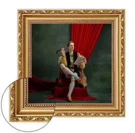 ramka-flora-zdobiona-zlota-drewniana-zdobiona-dekoracyjna-kwadrat-20x20