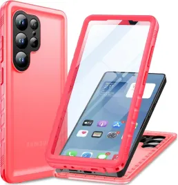 cozycase-etui-wodoodporne-360-do-samsung-galaxy-s25-ultra-matowe-rozowe