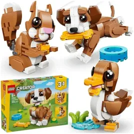 lego-creator-3w1-piesek-wiewiorka-kaczka-urocze-zwierzatka-336-el-31382