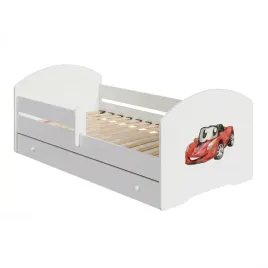 lozko-dzieciece-140x70-jednoosobowe-biale-barierka-szuflada-auto-luk