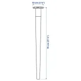 ikea-hilver-noga-stozkowata-bambus-70-cm-stan-nowy