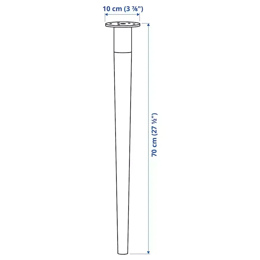 ikea-hilver-noga-stozkowata-bambus-70-cm-stan-nowy