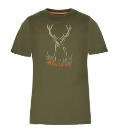 damski-t-shirt-pinewood-red-deer-3452-zielony-s