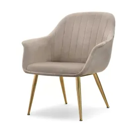 bezowy-fotel-osma-glamour-welur-zlota-podstawa