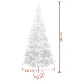 sztuczna-choinka-240-cm-biala-stan-nowy